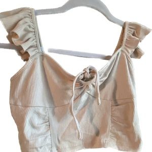 Cider Ivroy Crop Tank NWT